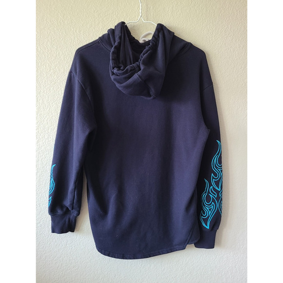 Disney Villains Hoodie Adult Medium Blue Hercules Hades Hot Head‎ Pullover - Picture 5 of 8